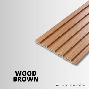 Wallpanel Evchome Wood Brown 5 Fold
